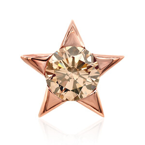 VS1 Argyle-Rose de France-Brillant-Goldanhänger (Annette)