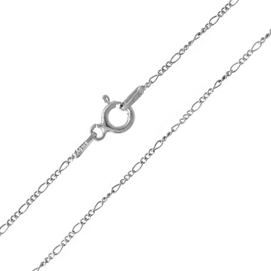 Silber-Figarokette - 1,199 g - 45 cm