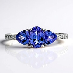 Anello in oro con Tanzanite AAA