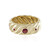 Edelroter Spinell-Goldring (Adela Gold)