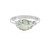 Green Amethyst Silver Ring