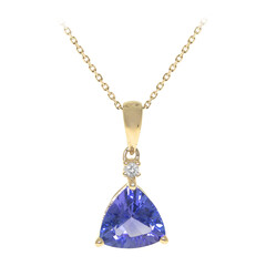 Collier en or et Tanzanite AAA (CIRARI)