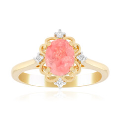 Sweet Home-Rhodochrosit-Goldring