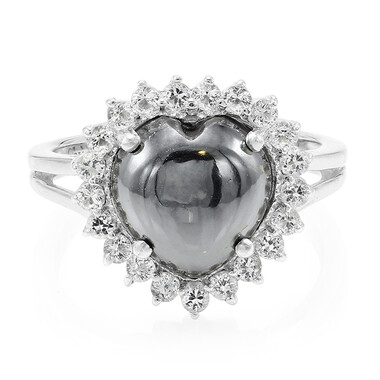 Anello in argento con Ematite Nera