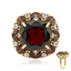 Bague en argent et Grenat d'Inde