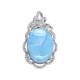 Larimar-Silberanhänger