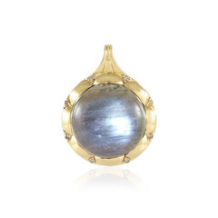 Zilveren hanger met een Groene Minary Labradoriet (KM by Juwelo)