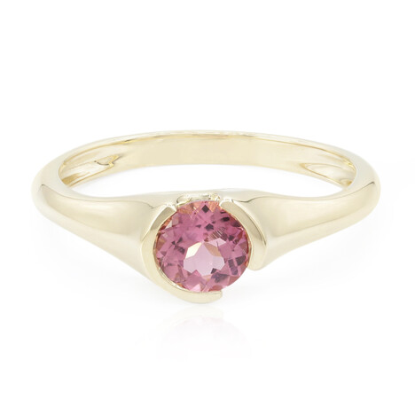 Anello in oro con Tormalina Rosa