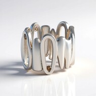 Anello in argento con Diamante Champagne I3 (de Melo Essence)
