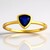 Anello in argento con Zaffiro Blu del Madagascar