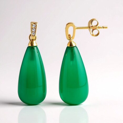 Orecchini in argento con Agata