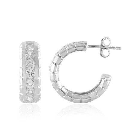 Boucles d'oreilles en argent et Zircon (de Melo)