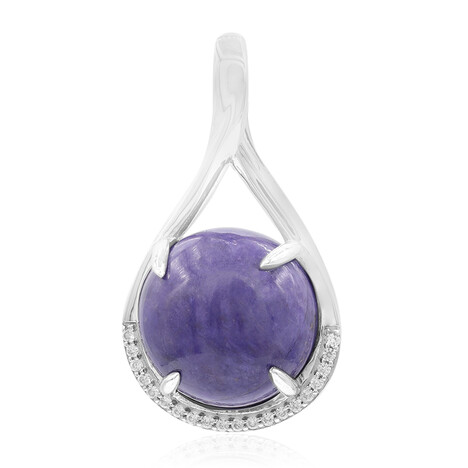 Colgante en plata con Jade turco