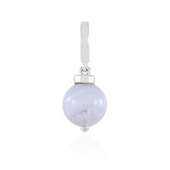 Colgante en plata con Ágata de lazo azul (MONOSONO COLLECTION)