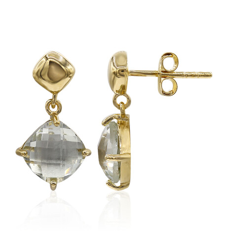 Boucles d'oreilles en argent et Améthyste verte