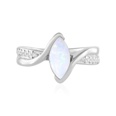 Anillo en plata con Ópalo de Australia
