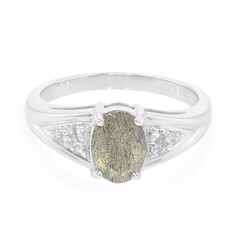 Anello in argento con Labradorite