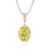 Ouro Verde Quartz Silver Necklace (Dallas Prince Designs)