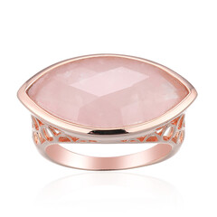 Anello in argento con Quarzo Rosa