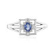 Anello in argento con Zaffiro Ceylon Blu (non riscaldato)