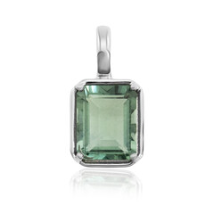 Pendentif en argent et Fluorite verte