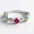 Anello in argento con Tormalina Rosa Nigeriana