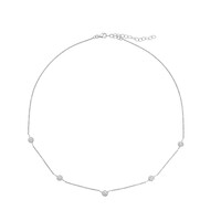 PK (H) Diamant-Silberhalskette