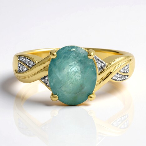 Anello in oro con Grandidierite