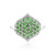 Bague en argent et Tsavorite de Tanzanie