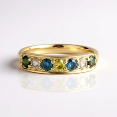 Anello in oro con Diamante Cioccolato I2