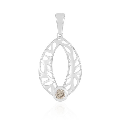 Zawieszka na srebro i Diament I2 szampański  (Ornaments by de Melo)