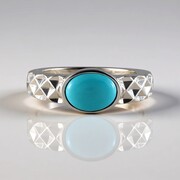 Sleeping Beauty Turquoise Silver Ring