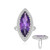 Sibirischer Amethyst-Silberring