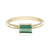 Bague en or et Tourmaline verte de Benedito (Adela Gold)