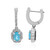 Blauer Apatit-Silberohrringe