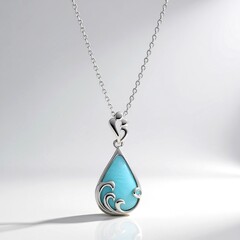 Collana in argento con Larimar