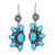 Pendientes en plata con Turquesa bella durmiente (Desert Chic)