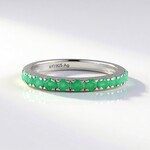 Anello in argento con Smeraldo Socoto