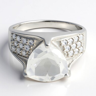 Anello in argento con Quarzo Prince