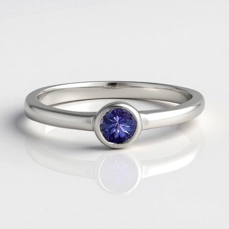 Anello in argento con Tanzanite