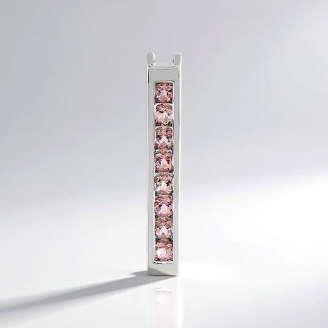 Ciondolo in argento con Tormalina Rosa (MONOSONO COLLECTION)