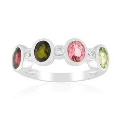 Bague en argent et Tourmaline rose du Brésil  (Pallanova)