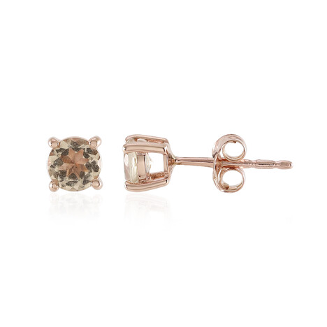 Boucles d'oreilles en or et Morganite