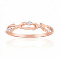 9K SI1 (G) Diamond Gold Ring (Annette)