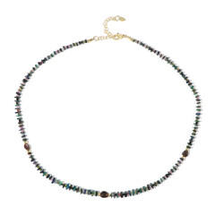 Edelstein-Silberhalskette