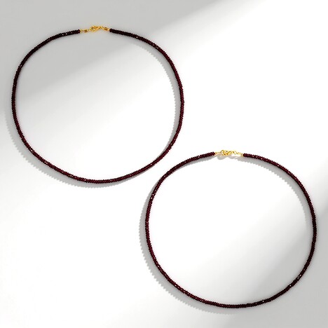Collana in argento con Granato Magenta