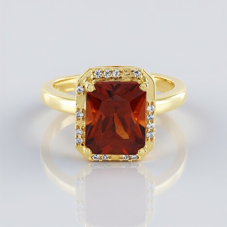 Anello in argento con Granato Essonite (Adela Silber)