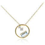 AAA-Brasilianischer Aquamarin-Goldhalskette (CIRARI)