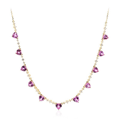 Collana in oro con Zaffiro Rosa (CIRARI)