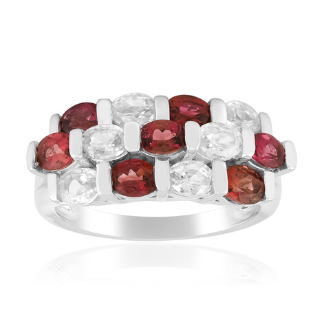 Anillo en plata con Turmalina rosa de Brasil (Pallanova)
